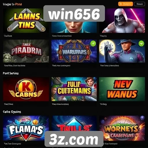 Comparação de jogos disponíveis no win656