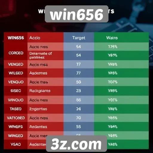 Comparativo entre win656 e concorrentes no setor de jogos